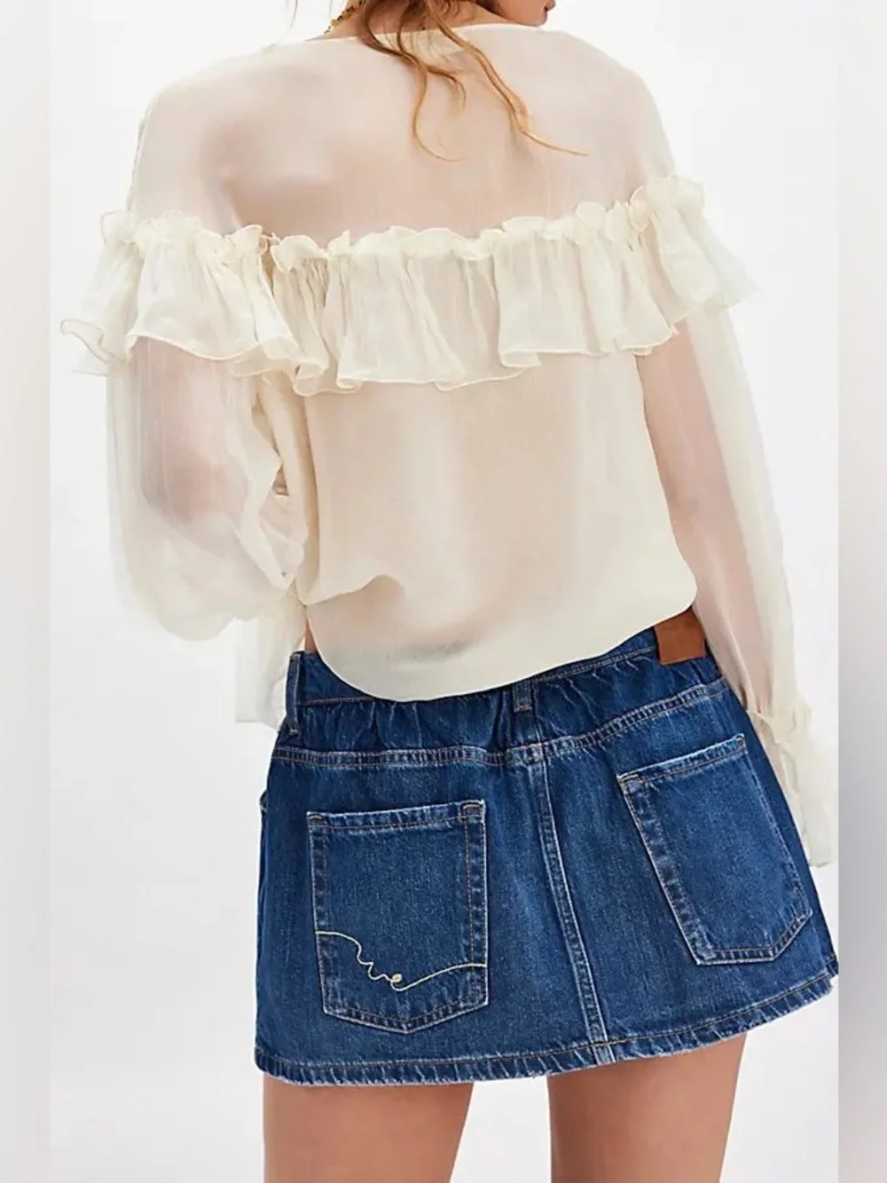 FREE PEOPLE We the Free Demi Denim Skort